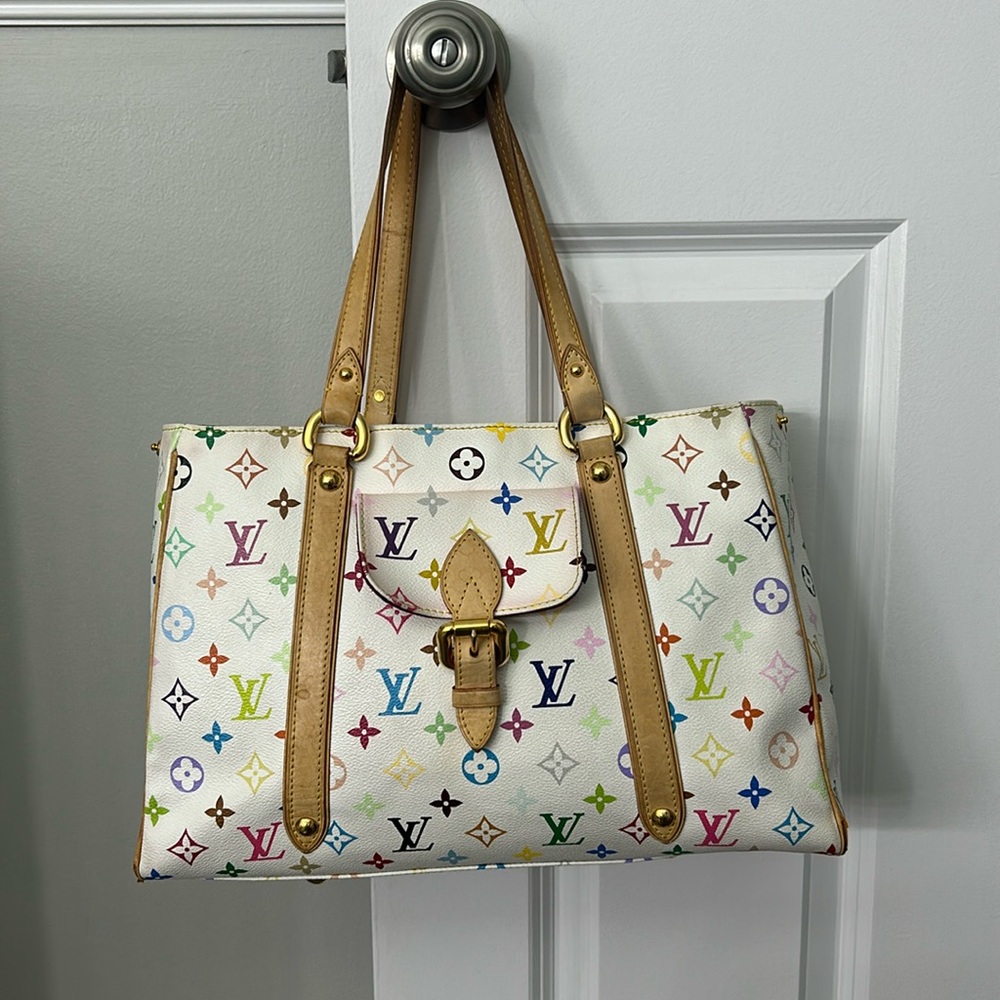 AUTHENTIC Vintage y2k Louis Vuitton x Takashi Murakami Aurelia MM tote